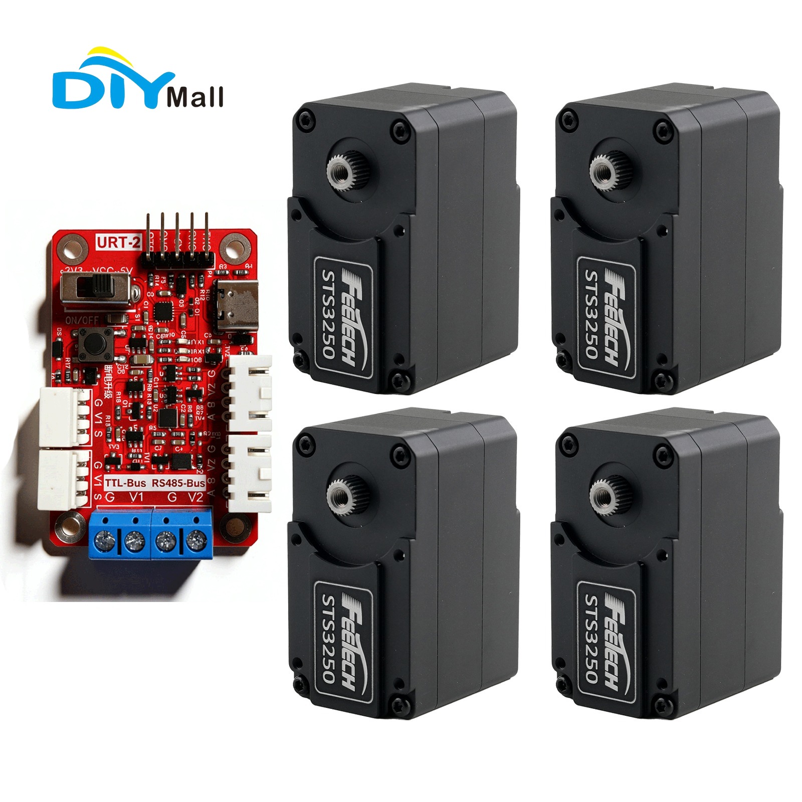 Robot Arm Motor - Motor sin Núcleo Feetech STS3250 12V