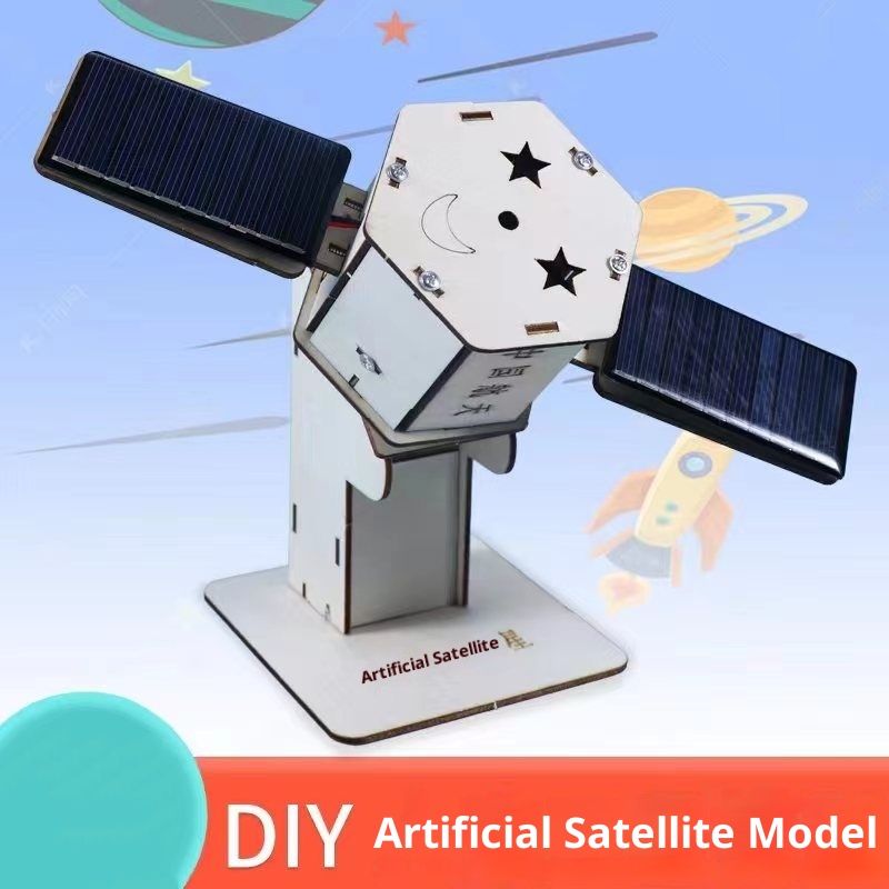 Science Toys - Kit de ensamblaje de satélite solar