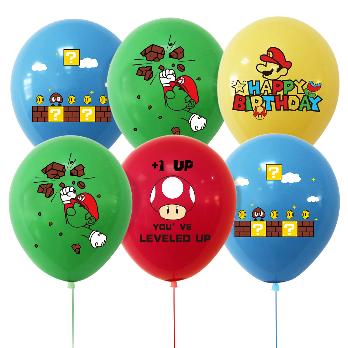 Science Of Happiness - Set de Globos de Mario, Luigi