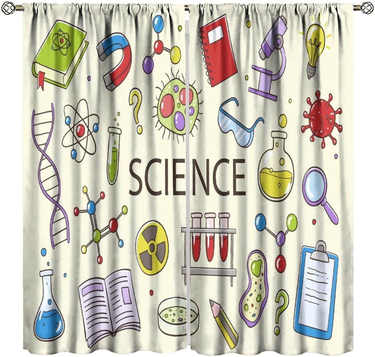 Science Nursery - Cortina Científica Educativa STEM, Decoración para