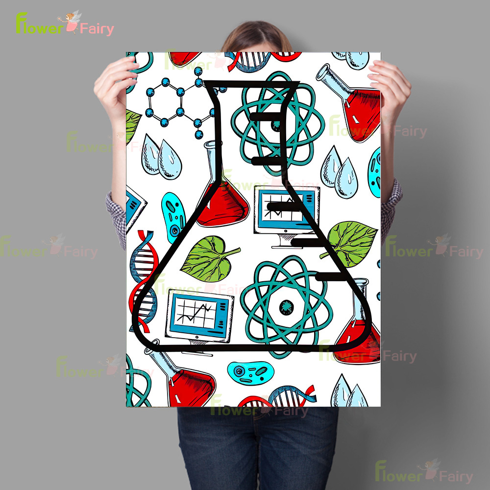 Póster de decoración de labora - Science Nursery reseña y precio
