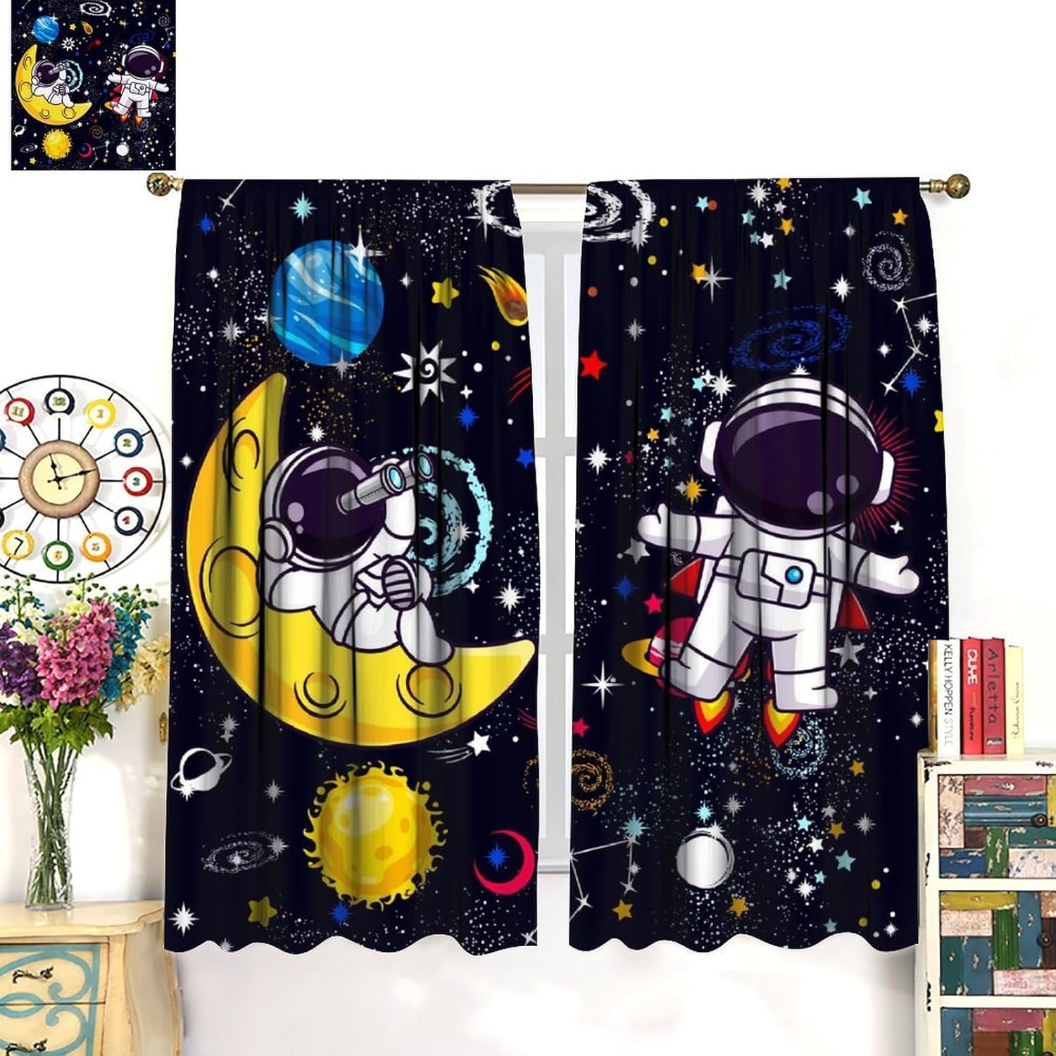 Cortina Decorativa Galaxy Scie - Science Nursery reseña y precio