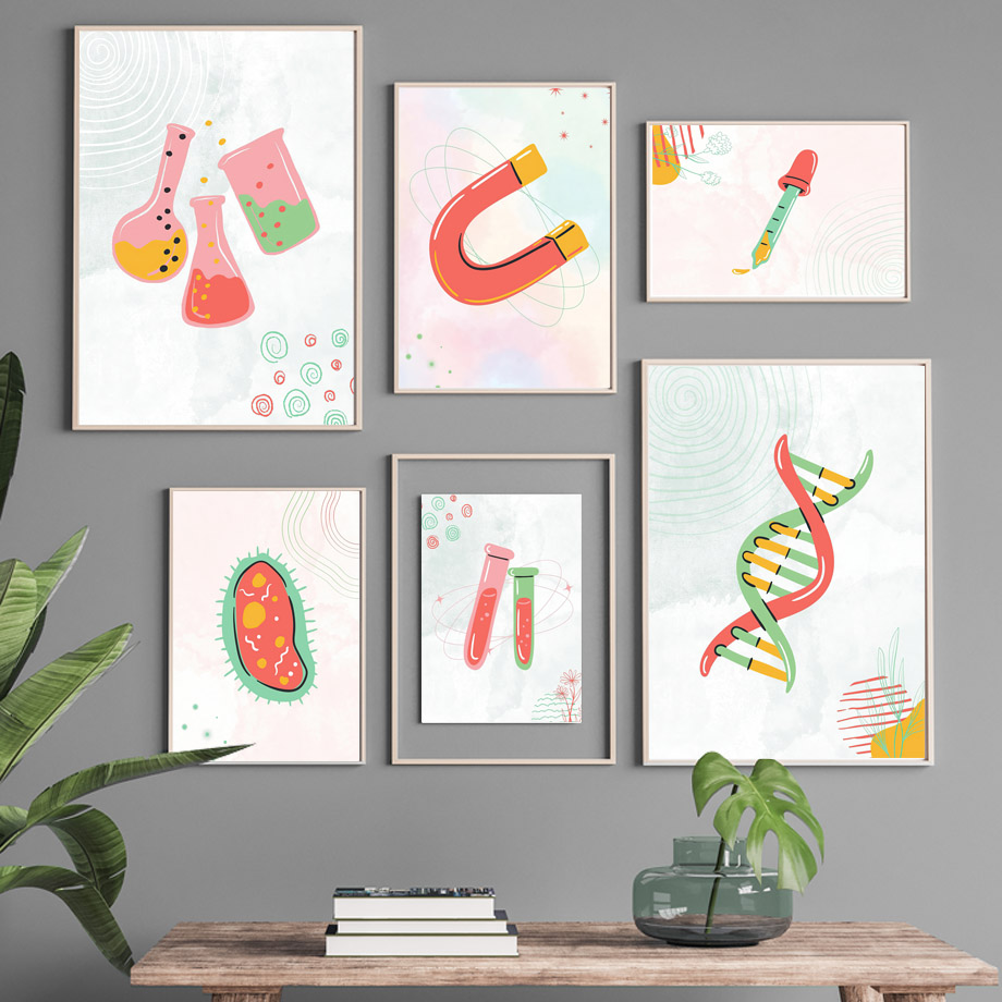 Pósteres de Ciencia, Biología, - Science Nursery reseña y precio