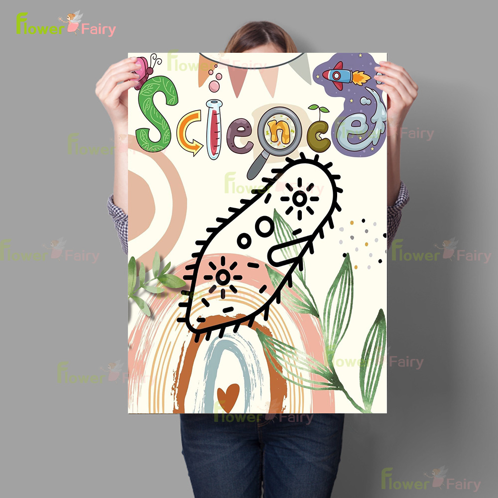 Póster de dibujos animados de  - Science Nursery reseña y precio